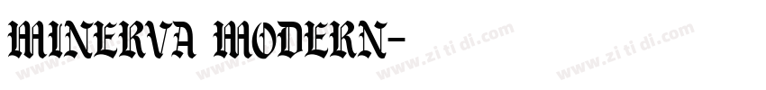 Minerva Modern字体转换